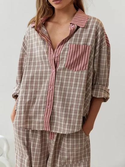 Viktoria - 2-teiliges lässiges Pyjama-Set