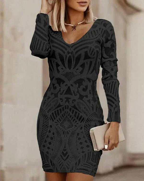 Vilhelmiina Damenkleid aus Langarm
