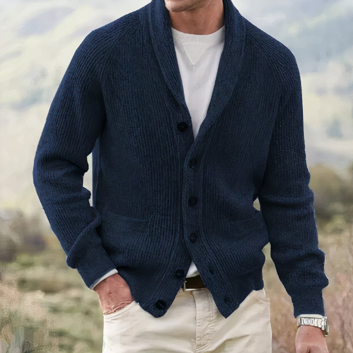 Vintage Herrenstrickjacke Denzel