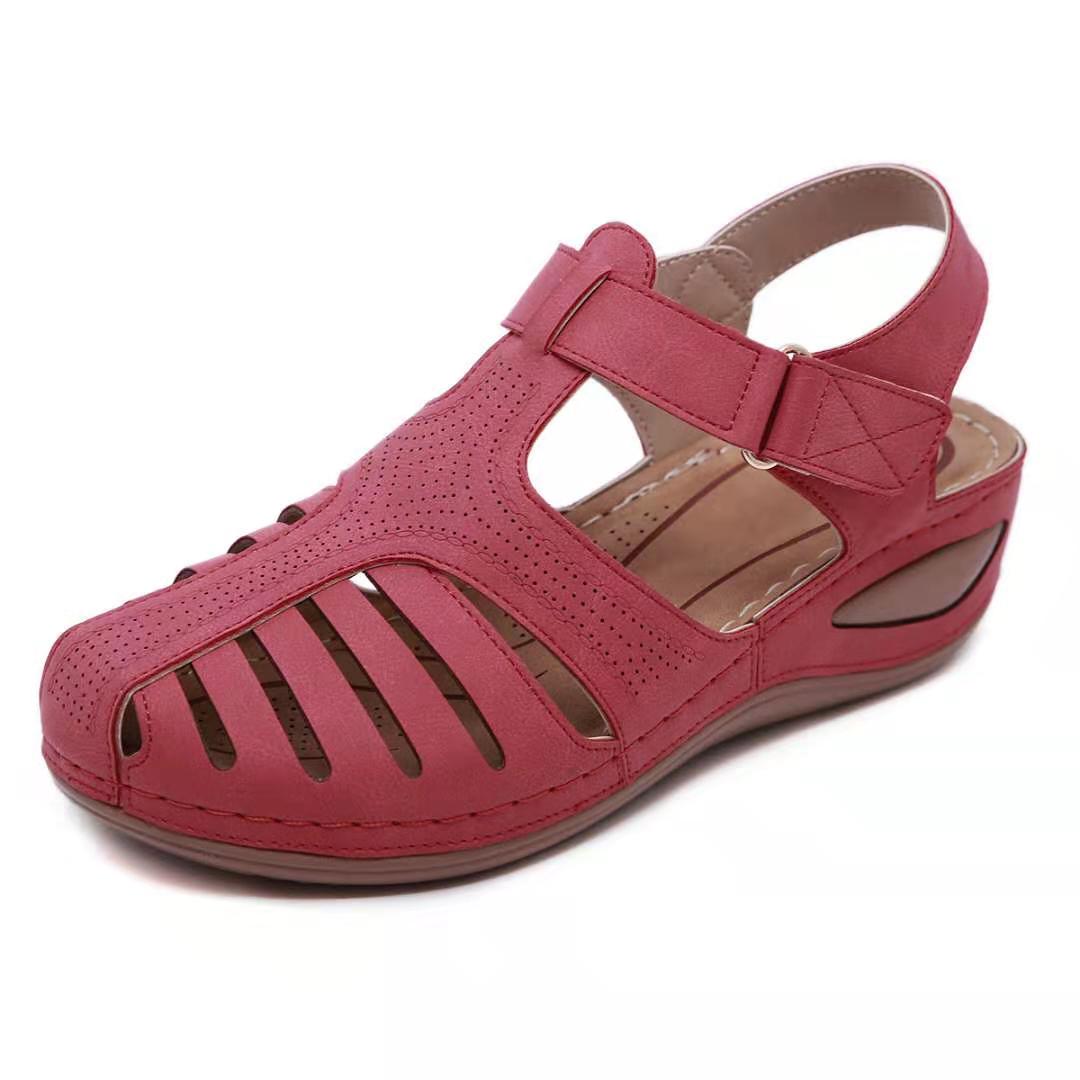 Vintage Leder-Orthopädiesandalen Mele