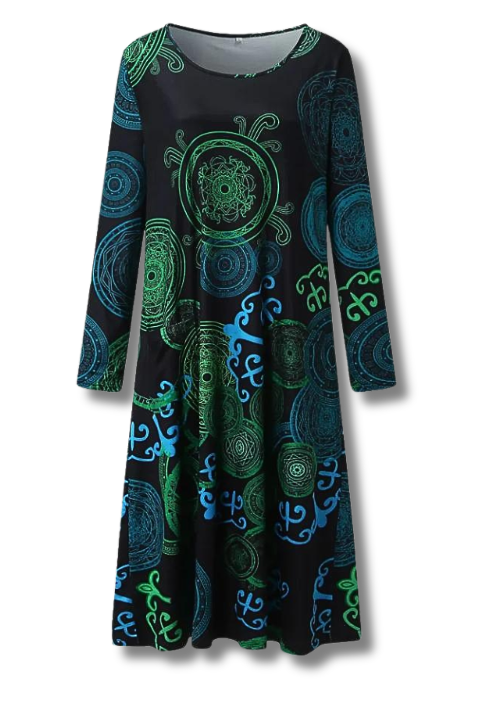 Vintage Midi-Kleid Margriet mit Druck