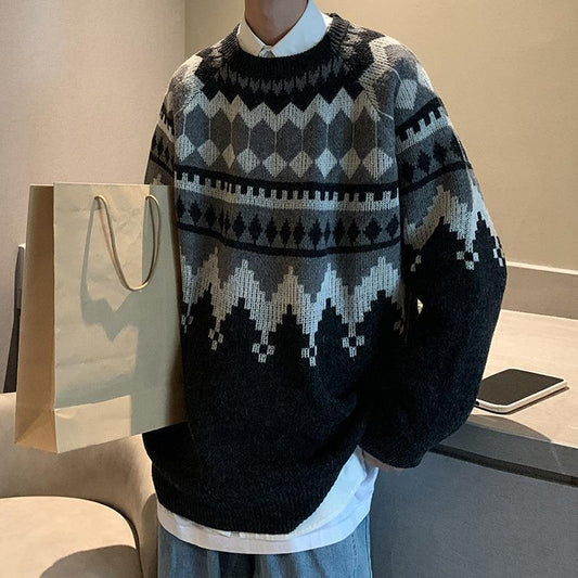 Vintage Strickpullover für Herren