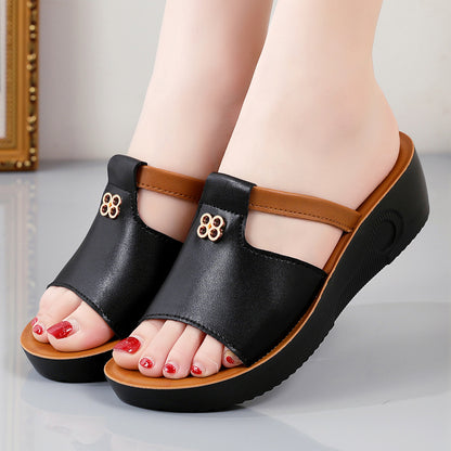 VitaCushion™ – Bequeme Orthopädische Sandalen mit Komfort Plateau