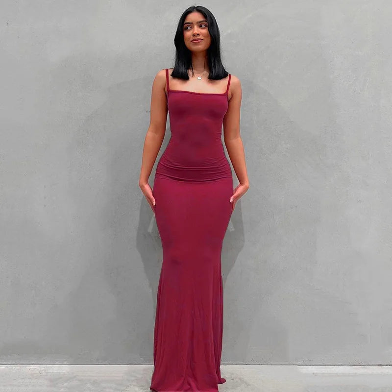 Vivara™ – Sexy Maxikleid mit Spaghettiträgern