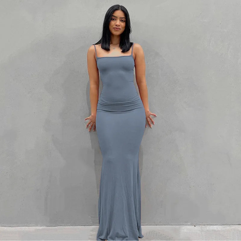 Vivara™ – Sexy Maxikleid mit Spaghettiträgern