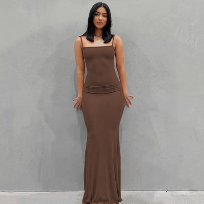 Vivara™ – Sexy Maxikleid mit Spaghettiträgern