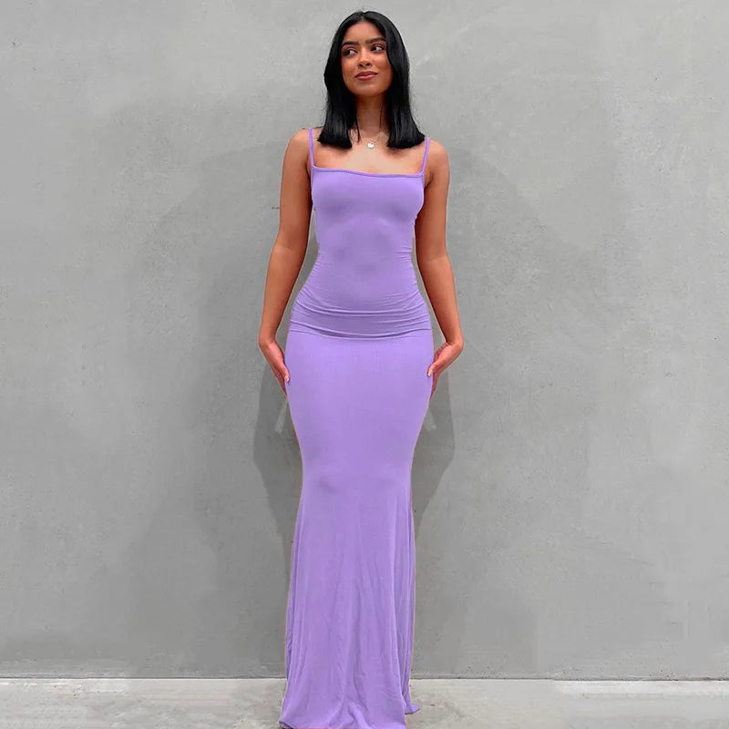 Vivara™ – Sexy Maxikleid mit Spaghettiträgern