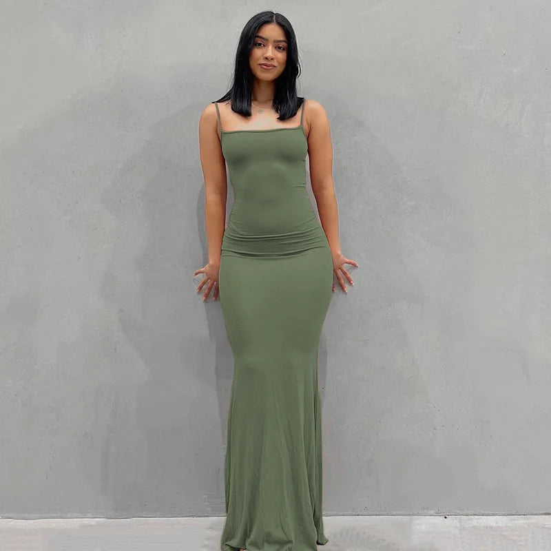 Vivara™ – Sexy Maxikleid mit Spaghettiträgern