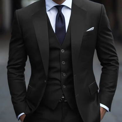 Herrenanzug Dreiteilig Slim Fit Modern