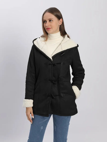 Warme Fleece-Langjacke
