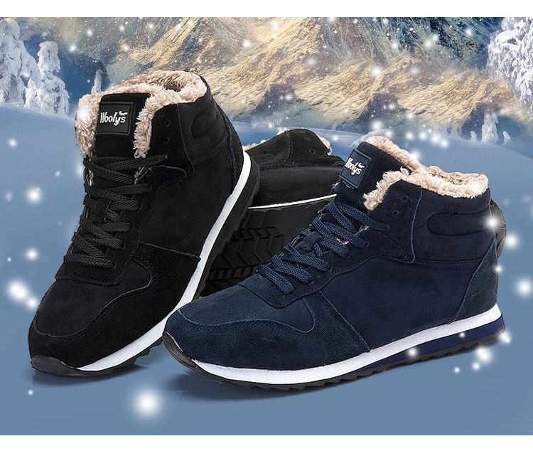 Warme Herren Premium Winterstiefel