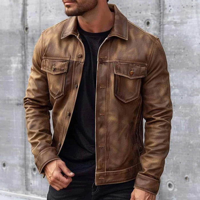 Warme Lederjacke für den Winter – Eckbert