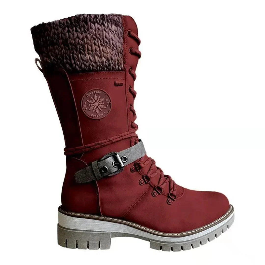 Warme, wasserdichte und rutschfeste orthopädische Winterstiefel für Damen