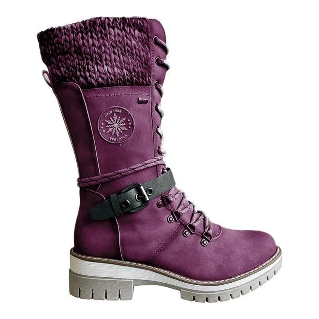 Warme, wasserdichte und rutschfeste orthopädische Winterstiefel für Damen