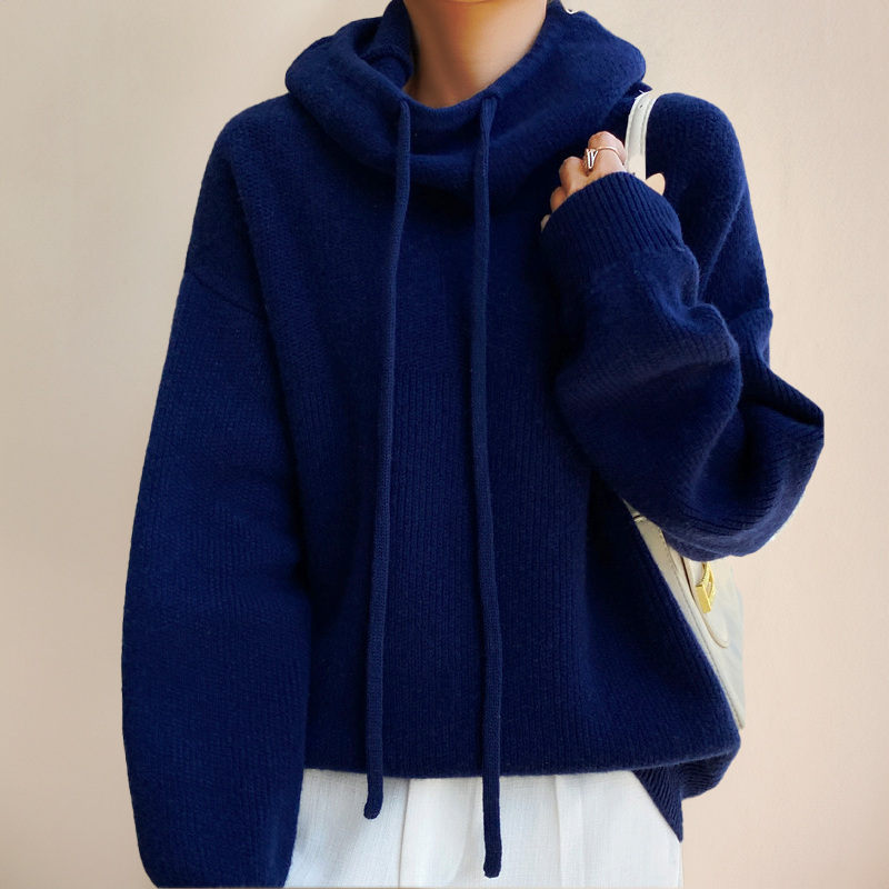 Warmer Wollpullover Leonie mit Rollkragen