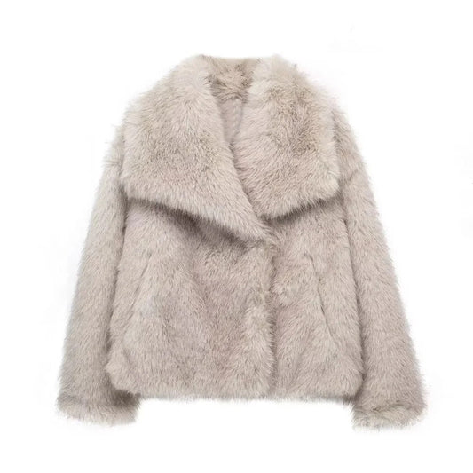 Elarova |  Warmer Kunstpelzmantel Für Damen