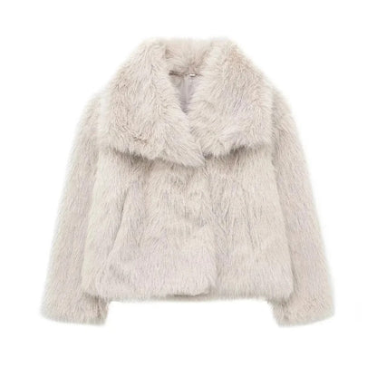 Elarova |  Warmer Kunstpelzmantel Für Damen