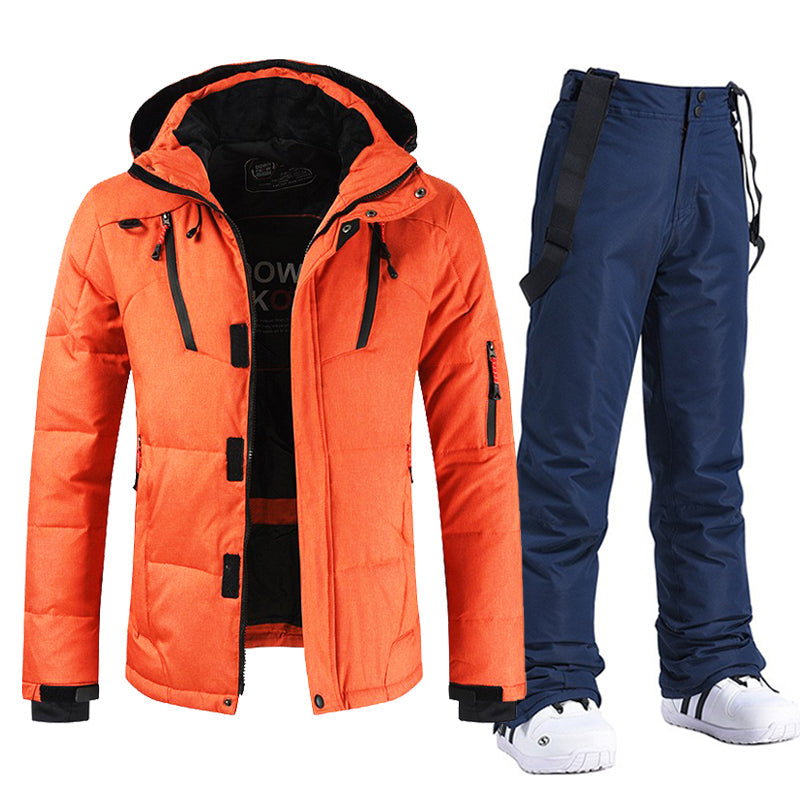 Wasserdichte und winddichte Skijacke für Herren-Set Isaak
