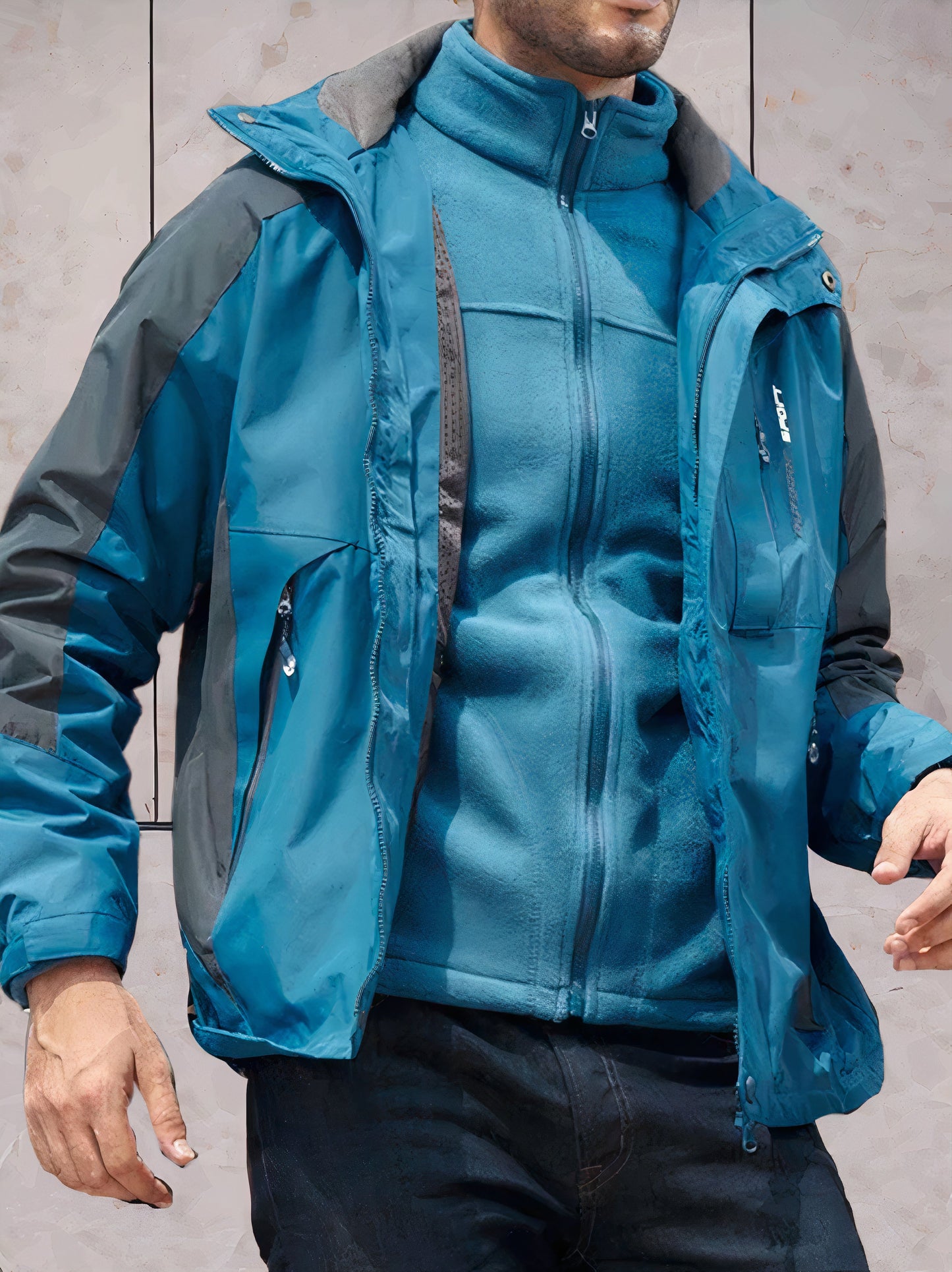 Wasserdichte und winddichte Wanderjacke mit Kapuze von Scott