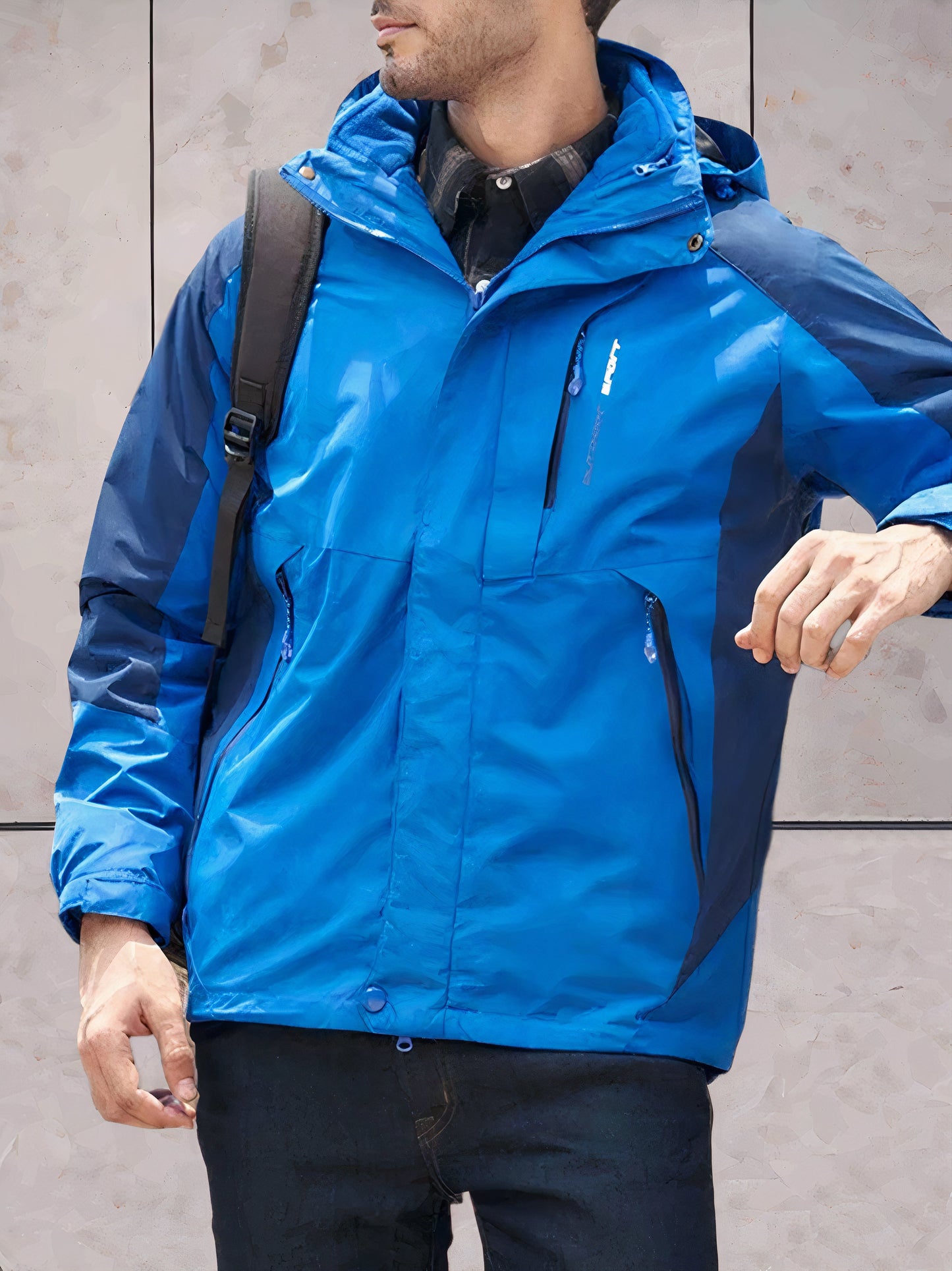 Wasserdichte und winddichte Wanderjacke mit Kapuze von Scott