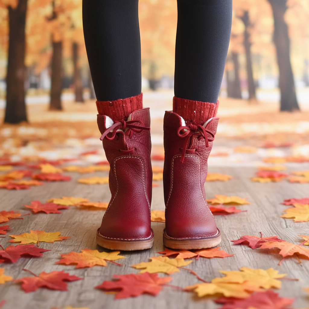 Wasserfeste Stiefeletten Damen Warm Isoliert - Elarova