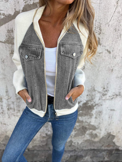 Elarova |  Weiche Reißverschlussjacke für Damen