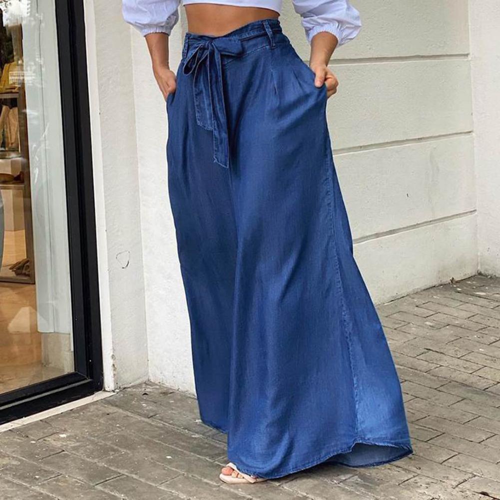 Weite Denim-Sommerhose in Übergröße von Melanie