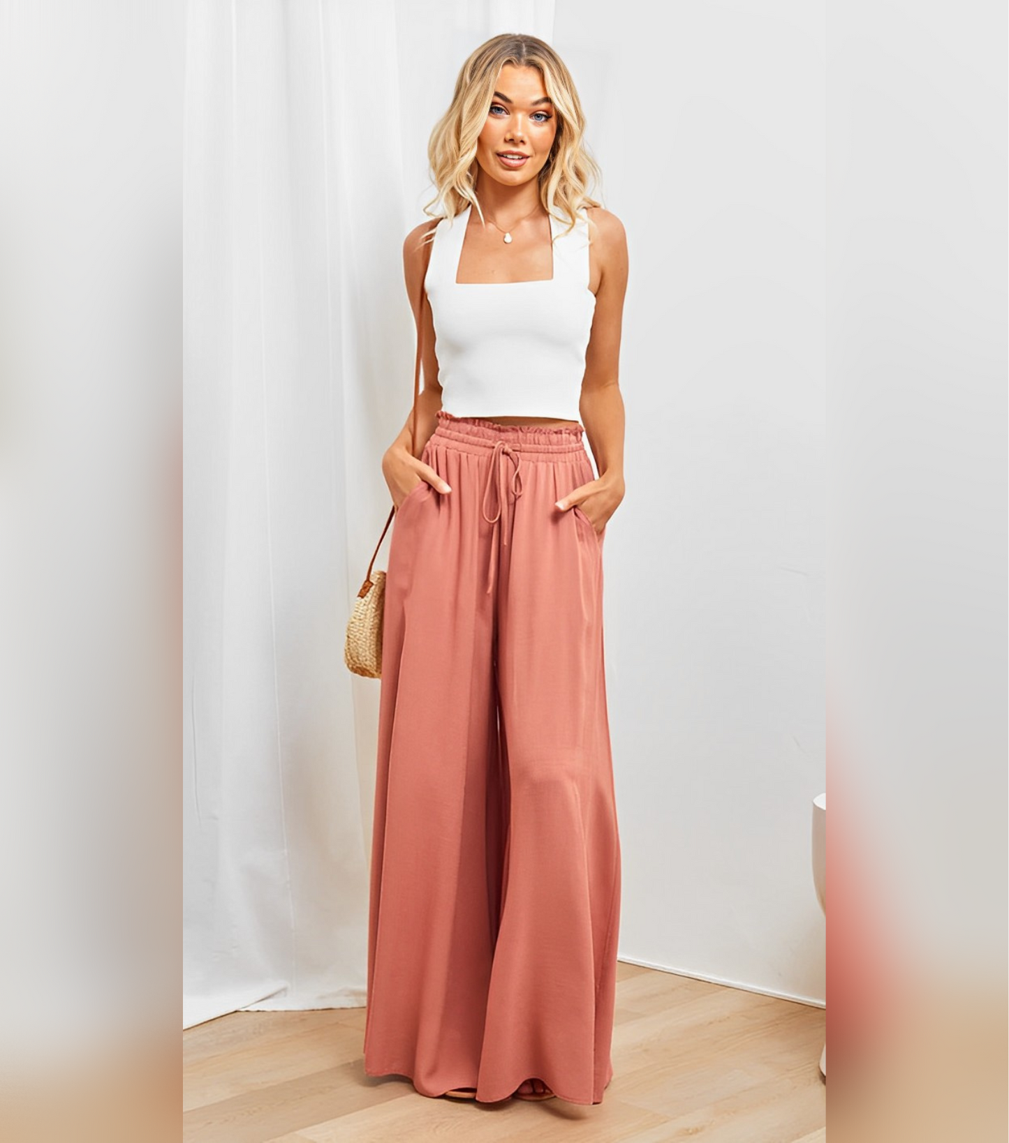 Weite, lockere, hoch taillierte Hose von Jamie