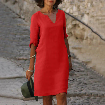 Wendy™ – Damen Kleid mit V-Ausschnitt