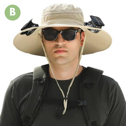 Outdoor Sonnenhut Kühlventilator Schirmmütze