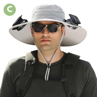 Outdoor Sonnenhut Kühlventilator Schirmmütze