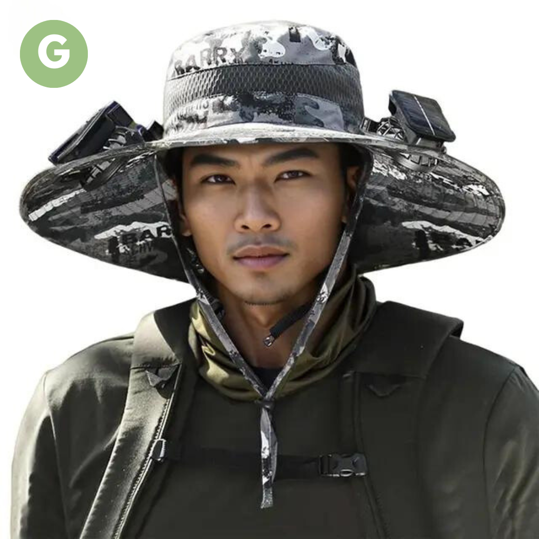 Outdoor Sonnenhut Kühlventilator Schirmmütze