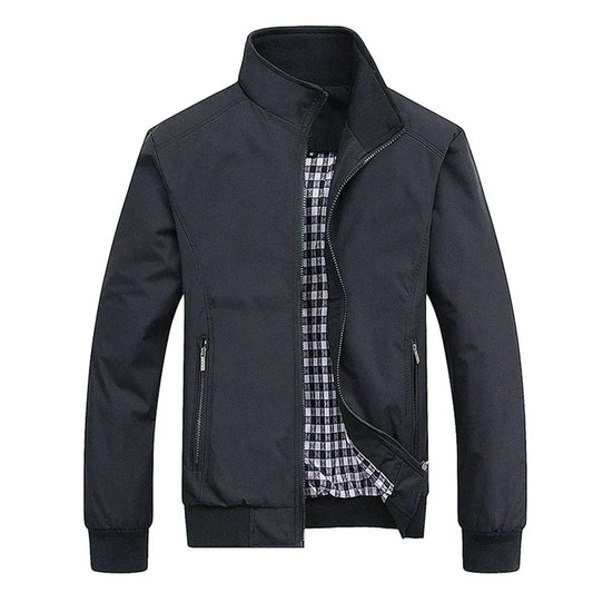 Elarova |  Winddichte Herrenjacke mit hohem Kragen