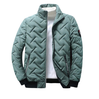 Windjacke – Mit Reißverschluss – Wattiert – Winterjacke – Herrenjacke