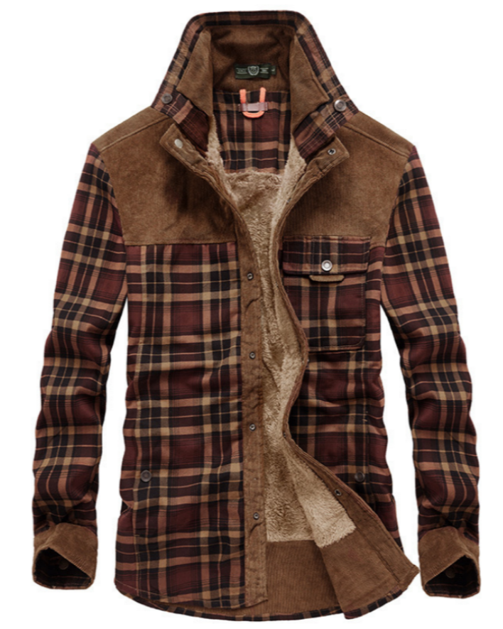 Wolfram: Edle, modische Flanelljacke für den Winter