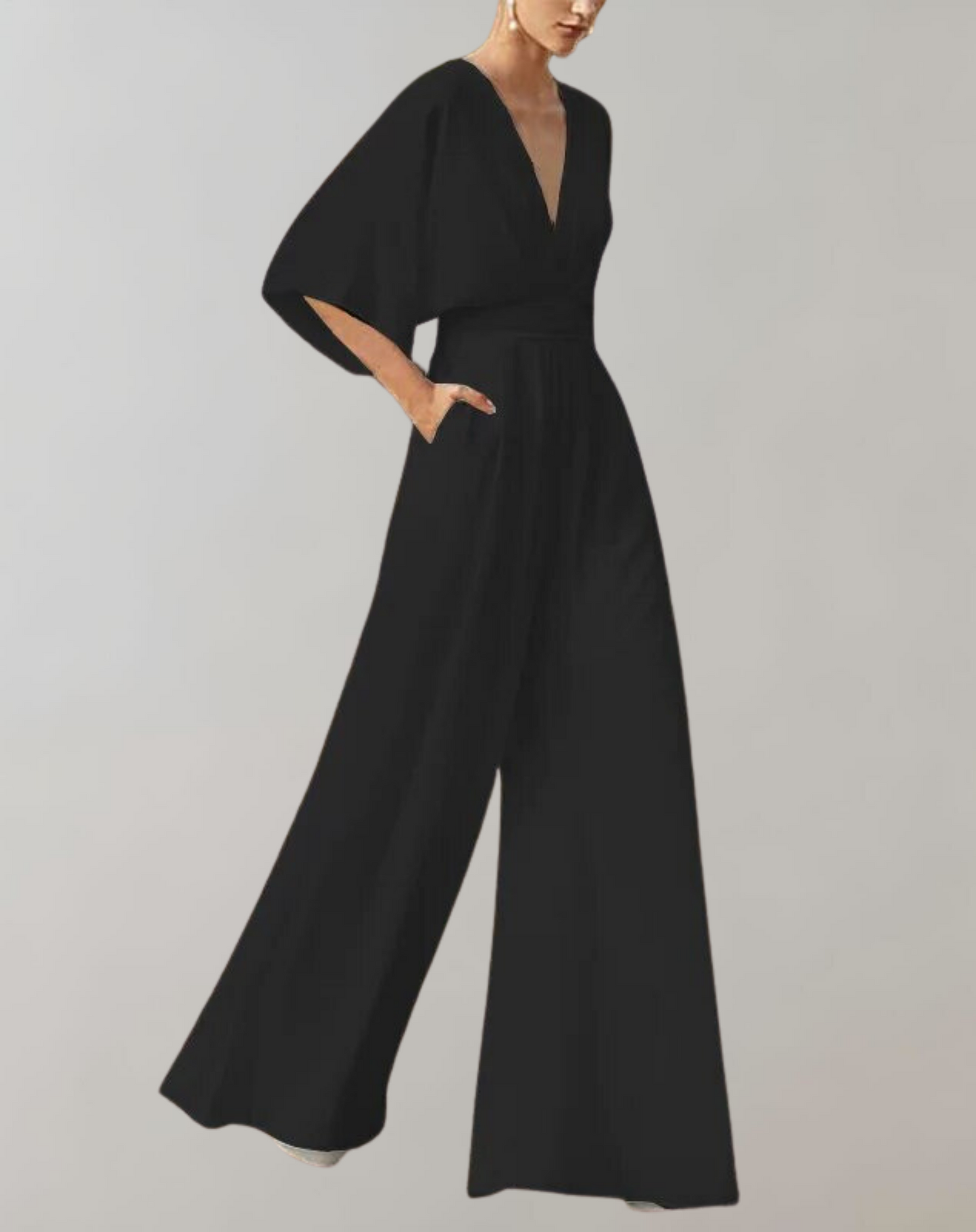 Yoko: Lockerer Jumpsuit mit weitem Bein