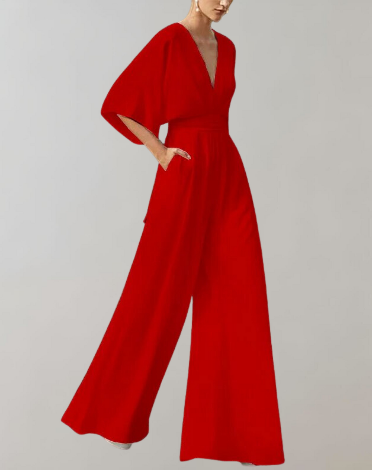 Yoko: Lockerer Jumpsuit mit weitem Bein