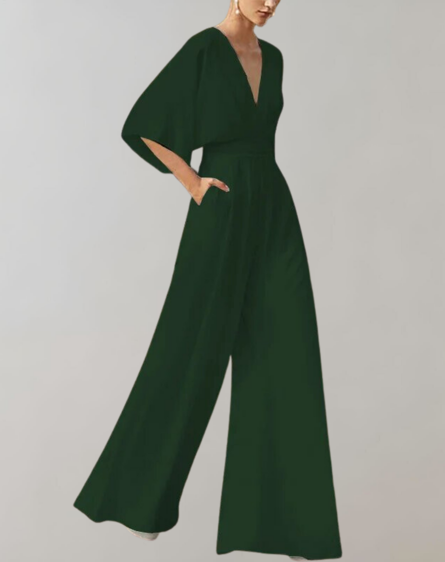 Yoko: Lockerer Jumpsuit mit weitem Bein