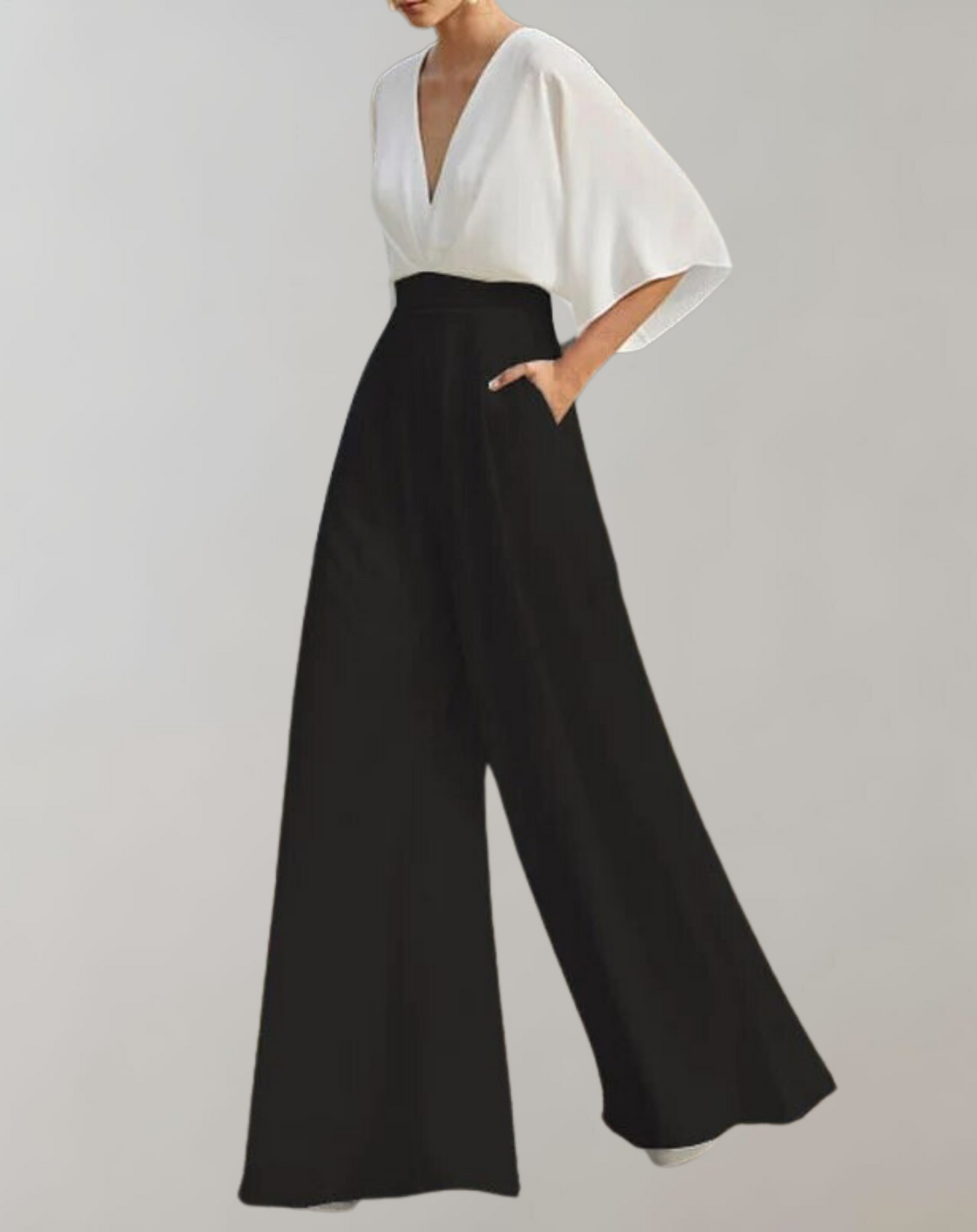 Yoko: Lockerer Jumpsuit mit weitem Bein