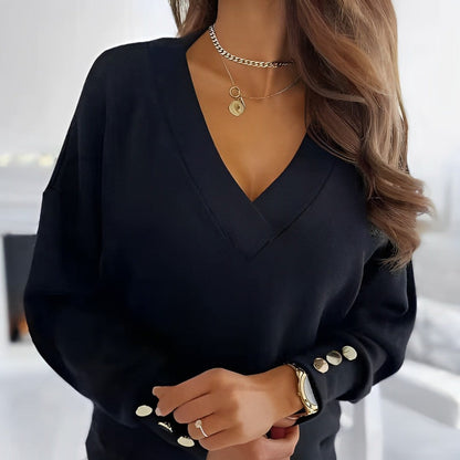 Zola – Bequemer Pullover mit V-Ausschnitt