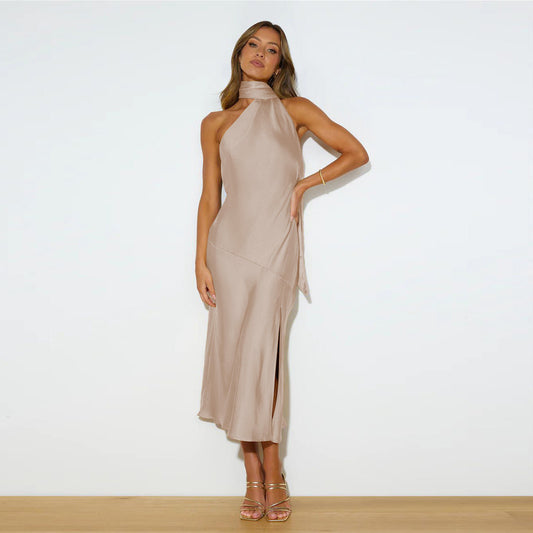 Drapea™ – Damen Kleid mit Eleganter Drapierung und Raffiniertem Split