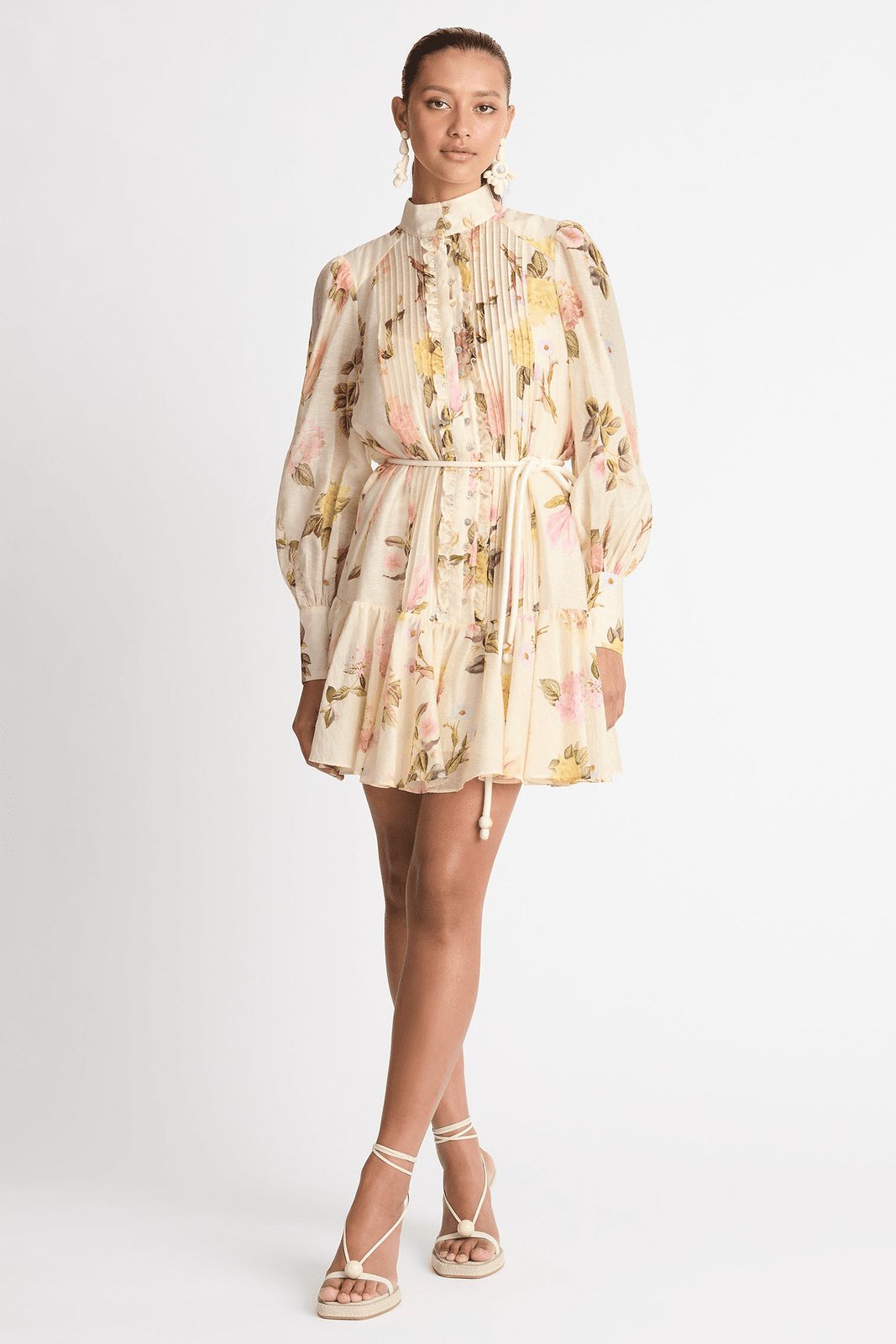 Kleines Spitzenhemdkleid Damen Kurz Sylvie - Elarova
