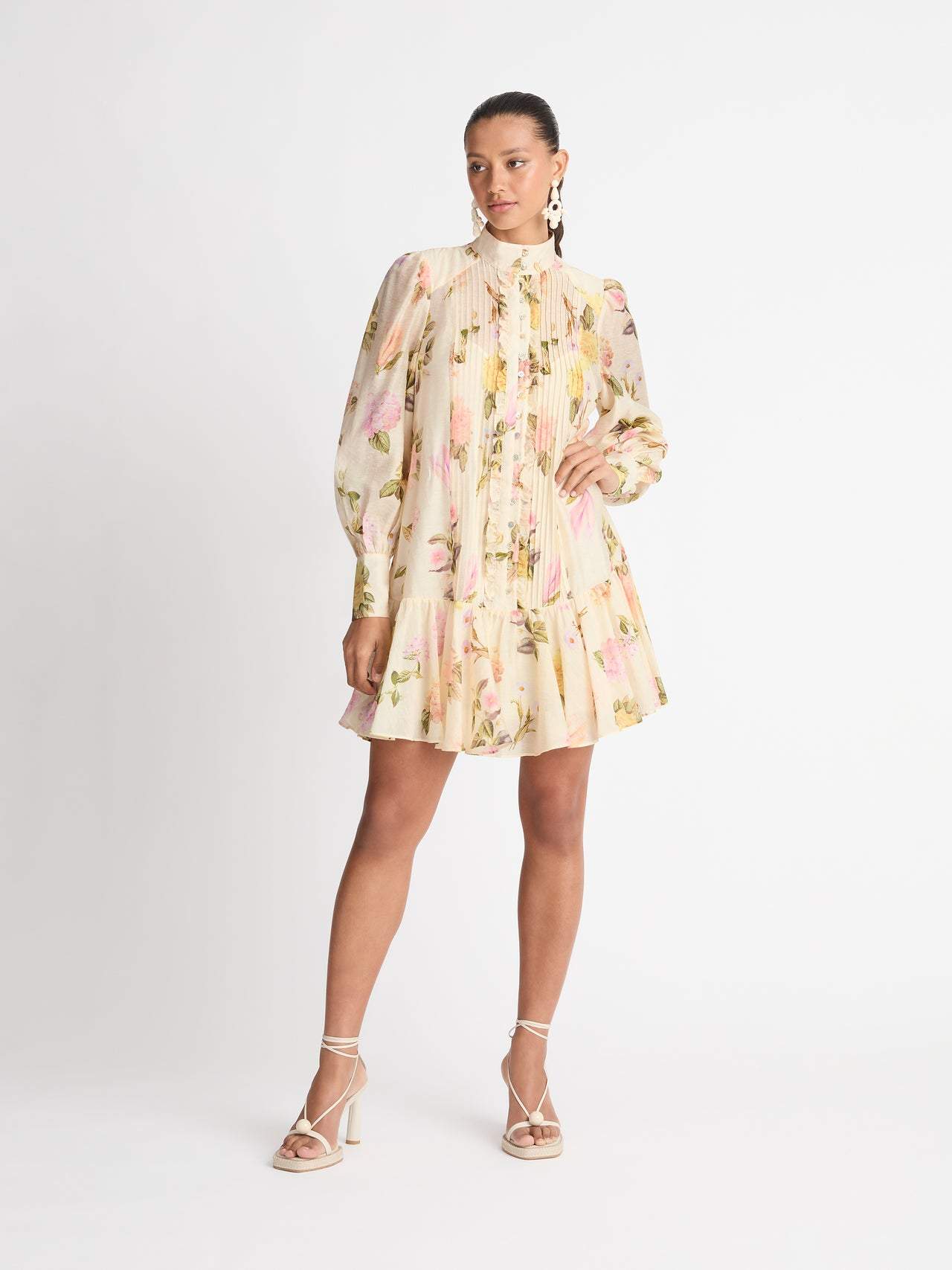 Kleines Spitzenhemdkleid Damen Kurz Sylvie