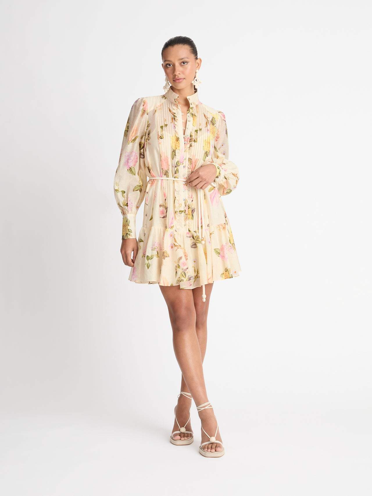 Kleines Spitzenhemdkleid Damen Kurz Sylvie