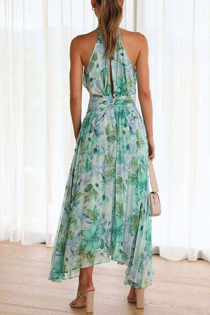 EleganceFlow™ – Damen Faltenkleid Mid-Lang für Sommerliche Eleganz-6