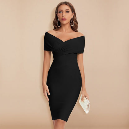 GlamourDress™ – Damen Kleid mit V-Ausschnitt Elegante Passform & Komfort-4
