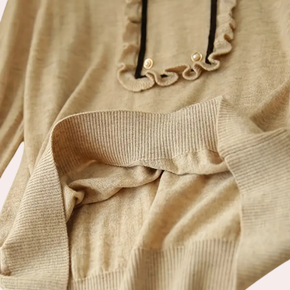 Damenbluse Khaki Frühling Trendig Modern