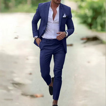 Herrenanzug Slim Fit Sommeranzug Elegant