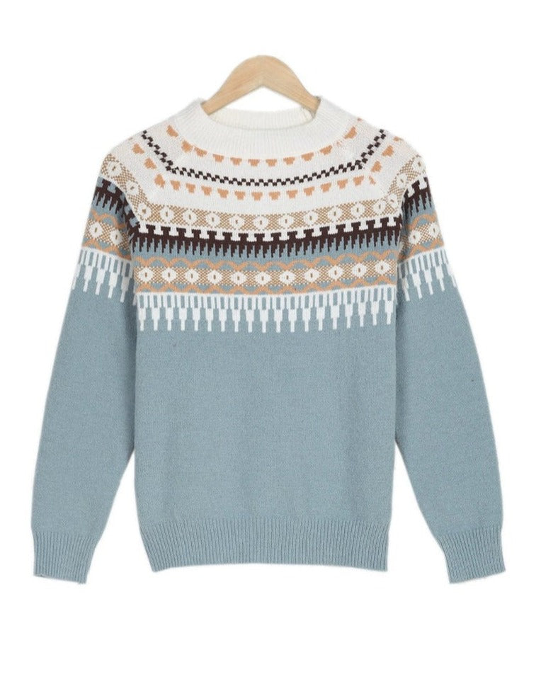 Weiche Strickpullover Damen Warm Bequem