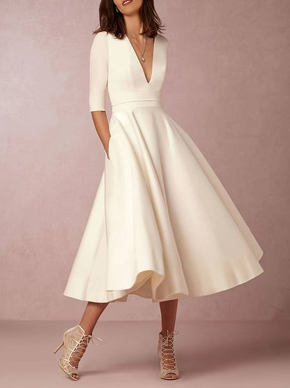 Faye™ – Damen Abendkleid im Retro-Stil mit Eleganter Trapez-Silhouette-5